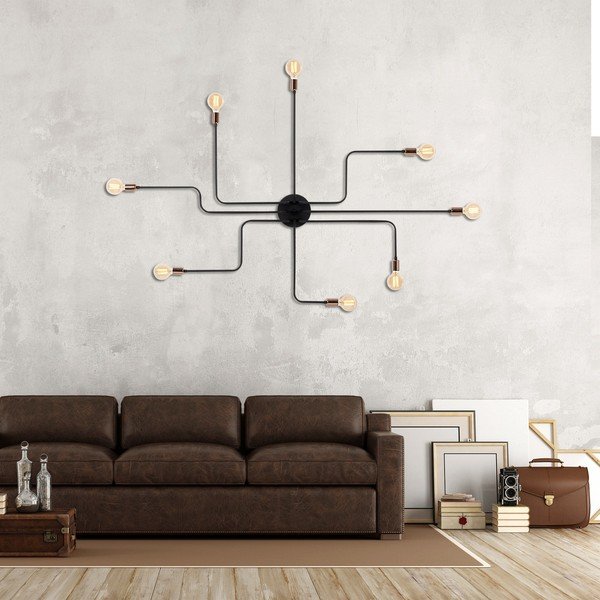 Fekete-bronzszínű fali lámpa Truva – Opviq lights-image-1