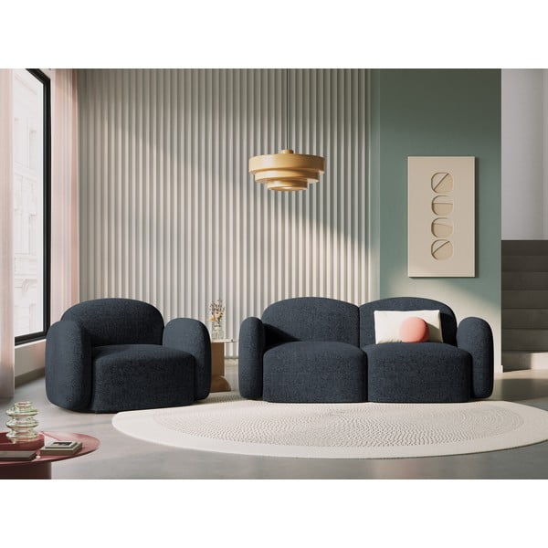 Kék kanapé 194 cm Blair – Micadoni Home-image-1
