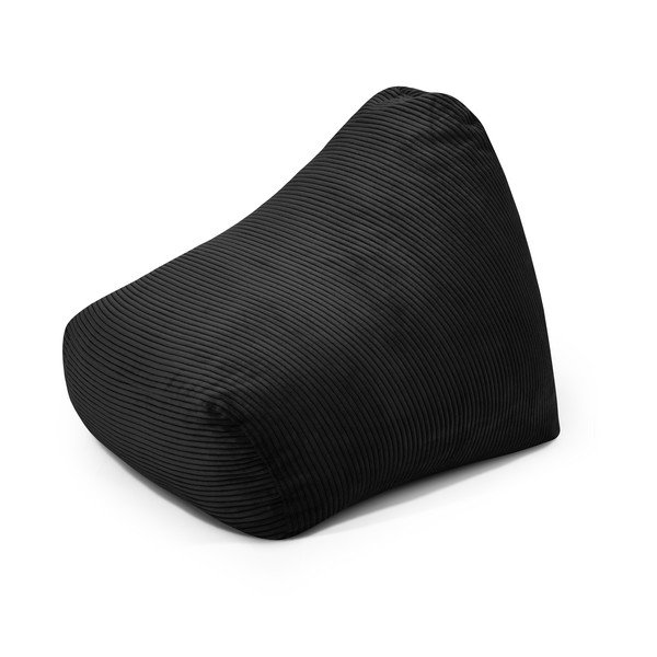 Fekete kordbársony gyerek babzsákfotel Snug 80 – SLOWDOWN