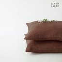 Len párnahuzat 50x70 cm Chocolate – Linen Tales