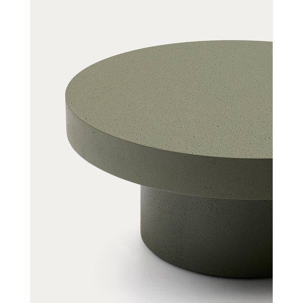 Beton kerek kerti dohányzóasztal ø 90 cm Aiguablava – Kave Home-image-4