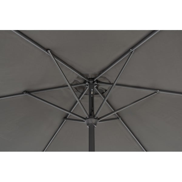 Fekete napernyő ø 300 cm Roja - Rojaplast-image-1
