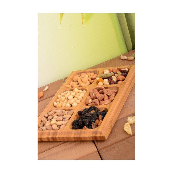 Cookies bambusz szervírozó tálca kekszekhez - Kutahya-image-1