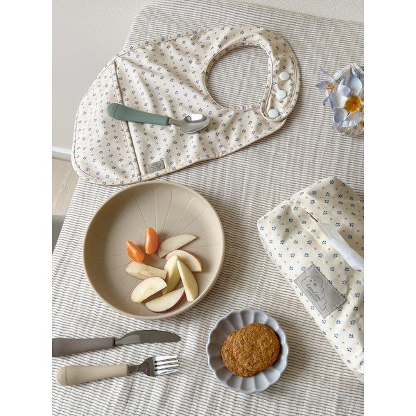 Barna-bézs szilikon gyerek evőeszköz szett 3 db-os Olive Mix – Cam Cam Copenhagen-image-1