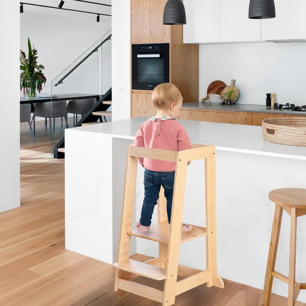 Natúr színű bambusz tanulótorony – Roba-image-2