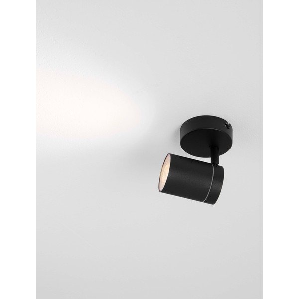 Matt fekete fém spotlámpa hajlítható szerkezettel 12x8 cm Alma – Nova Luce-image-3