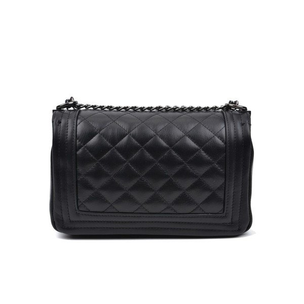 Masika fekete bőr válltáska - Anna Luchini-image-1