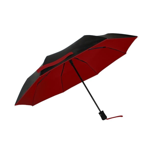 Piros-fekete szélálló esernyő UV védelemmel, ⌀ 97 cm - Ambiance