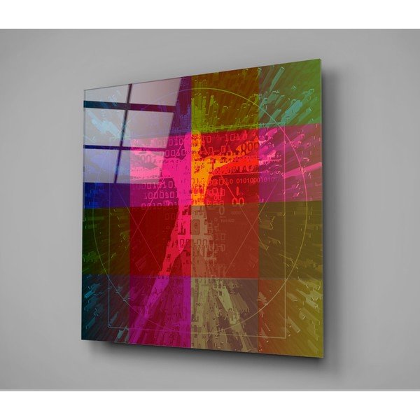 Da Vinci's Lines üvegkép, 100 x 100 cm - Insigne-image-3