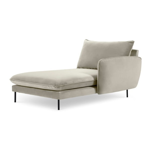 Vienna bézs bársony heverő, jobb oldali - Cosmopolitan Design-image-3