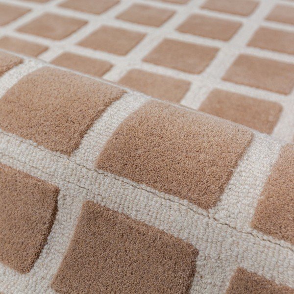 Rózsaszín kézi szövésű gyapjú szőnyeg 140x200 cm Renga Wool – Flair Rugs-image-4
