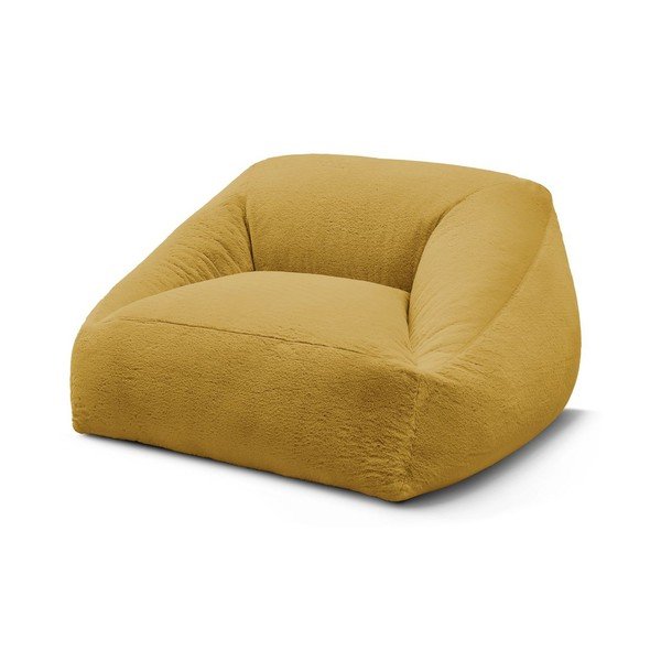 Sárga műszőrme babzsákfotel Lilibet – Bobochic Paris