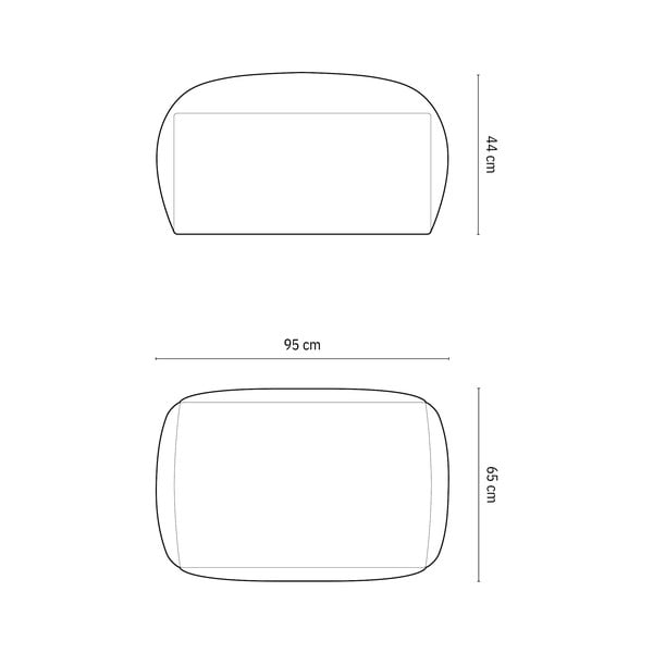 Világosbarna bársony moduláris lábtartó Martina – Micadoni -image-4