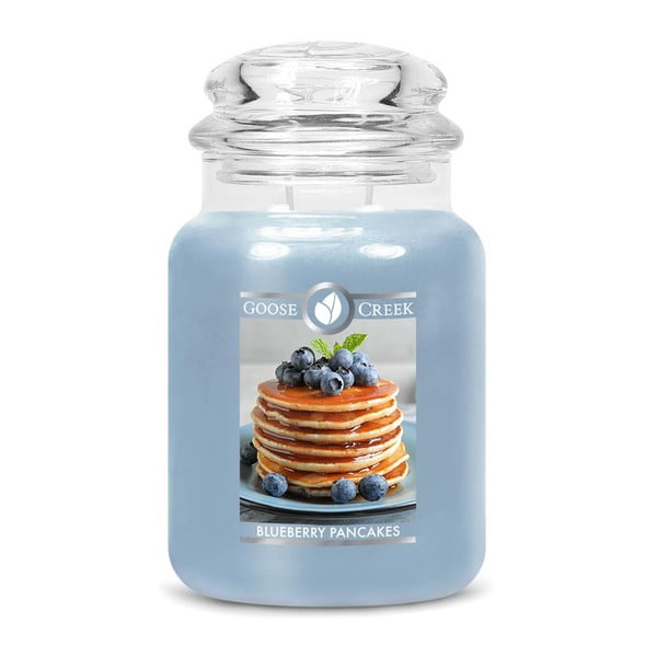 Blueberry Pancakes illatgyertya üvegben, égési idő 150 óra - Goose Creek
