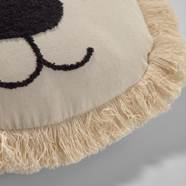 Uriana bézs pamut gyerekpárna huzat, ø 45 cm - Kave Home-image-1