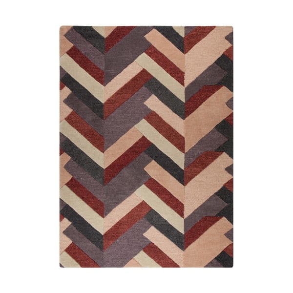 Salon piros-szürke kézzel szőtt szőnyeg, 120 x 170 cm - Flair Rugs