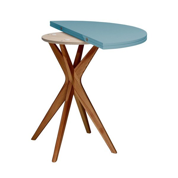 Kerek bővíthető étkezőasztal 45x90 cm Jubi – Ragaba-image-3