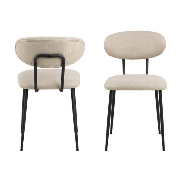 Krémszínű étkezőszék szett 2 db-os Denise – Actona-image-4