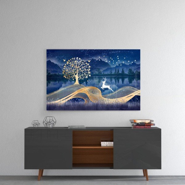 Magic Deer üvegkép, 72 x 46 cm - Insigne-image-1