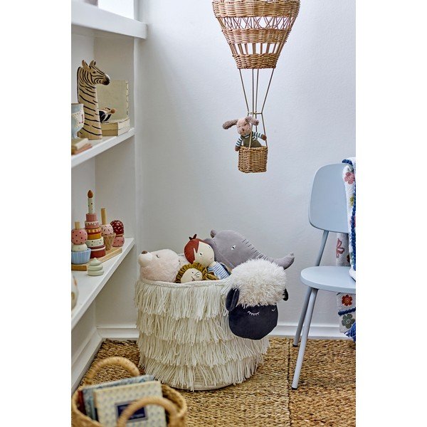 Fehér textil játéktároló kosár 40x25x30 cm Dolly – Bloomingville Mini-image-2