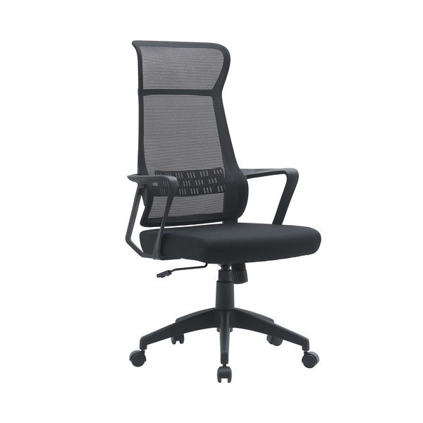 Fekete kárpitozott irodai szék Hoboken – Yes Everyday