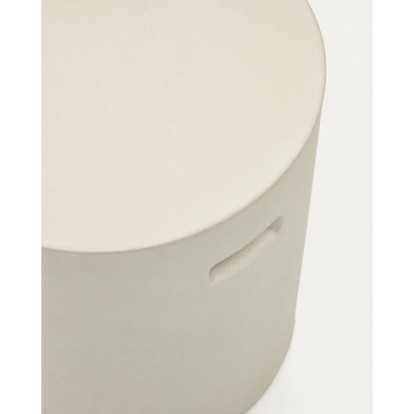 Beton kerek kerti tárolóasztal ø 37 cm Aiguablava – Kave Home-image-4