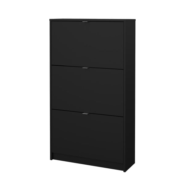 Fekete billenő ajtós cipőtartó Shoes – Tvilum-image-2