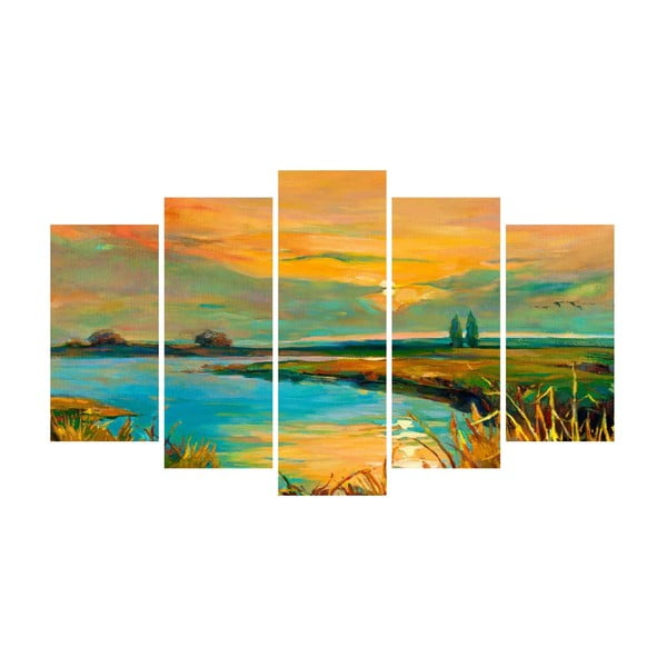 Lake Landscape Canvas többrészes vászonkép