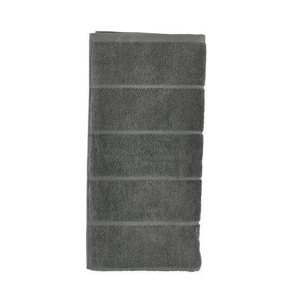 Sötétzöld frottír pamut fürdőlepedő 70x140 cm Sauna – Zone
