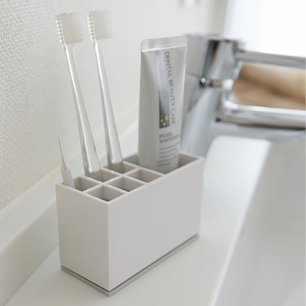Mist fehér fogkefetartó - YAMAZAKI-image-3