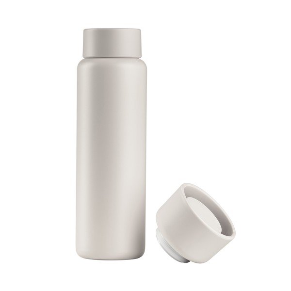 Bézs rozsdamentes acél termobögre 650 ml Singles – Zone