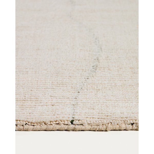 Krémszínű kézi szövésű szőnyeg 200x300 cm Lisdan – Kave Home-image-1