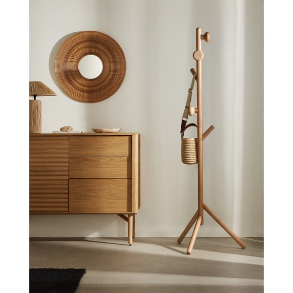 Natúr színű bükkfa fogas 46x170 cm Nadue – Kave Home-image-1