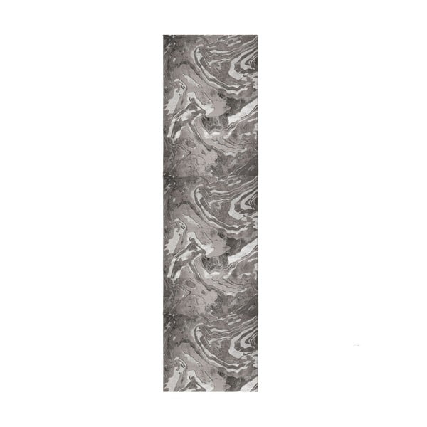 Marbled szürke futószőnyeg, 80 x 300 cm - Flair Rugs