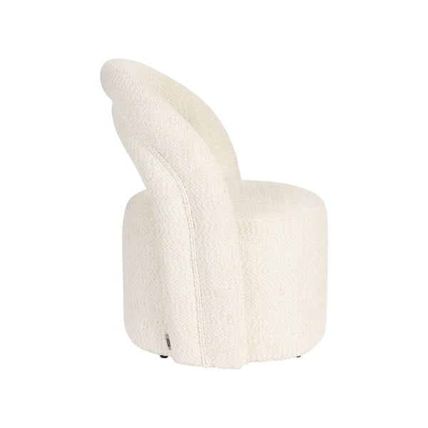 Krémszínű forgó buklé fotel Seina – Dutchbone-image-3