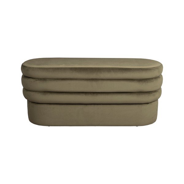 Khaki bársony pad Aditi – Dutchbone