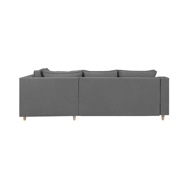 Jonquille szürke négyszemélyes kinyitható kanapé, jobb oldali - Mazzini Sofas-image-3