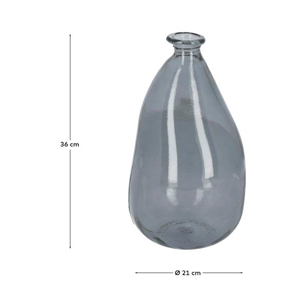 Kék újrahasznosított üveg váza (magasság 36 cm) Brenna – Kave Home-image-3