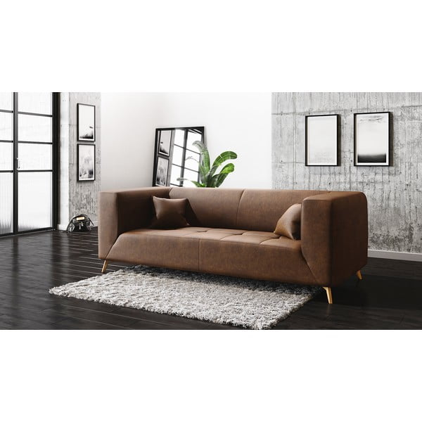 Toro mézsárga kanapé, 217 cm - MESONICA-image-1