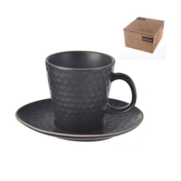 Fekete kerámia csésze cappucinóhoz 250 ml Tea Time – Orion-image-3