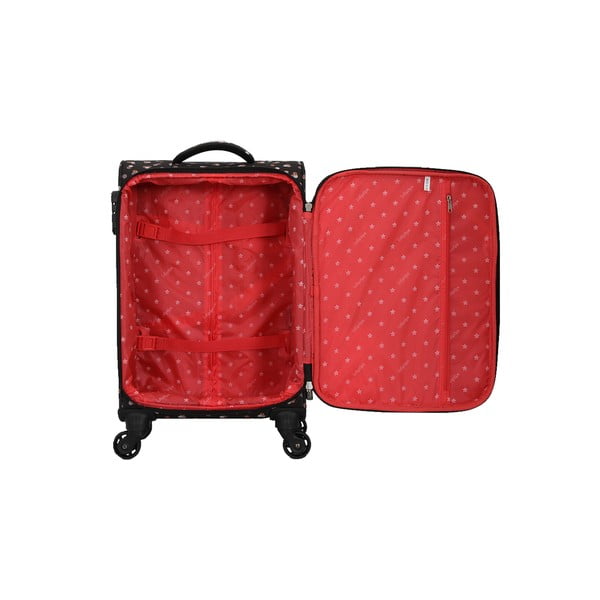 Rubby fekete gurulós bőrönd - Lollipops-image-2