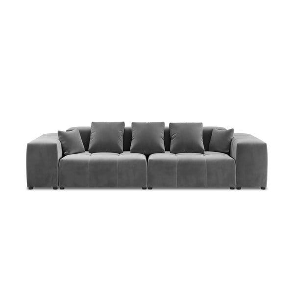 Szürke bársony kanapé 320 cm Rome Velvet - Cosmopolitan Design