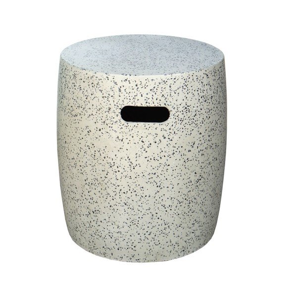 Terrazzo kerek kerti tárolóasztal ø 40 cm Terrazzo – LDK Garden