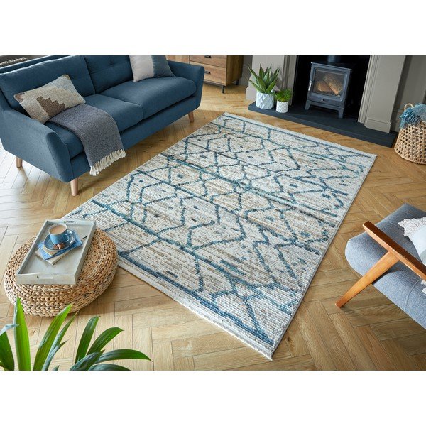 Neruda kék-bézs szőnyeg, 160 x 214 cm - Flair Rugs-image-4
