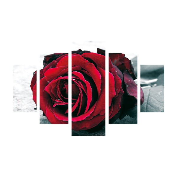 Roses Are Red többrészes kép, 92 x 56 cm