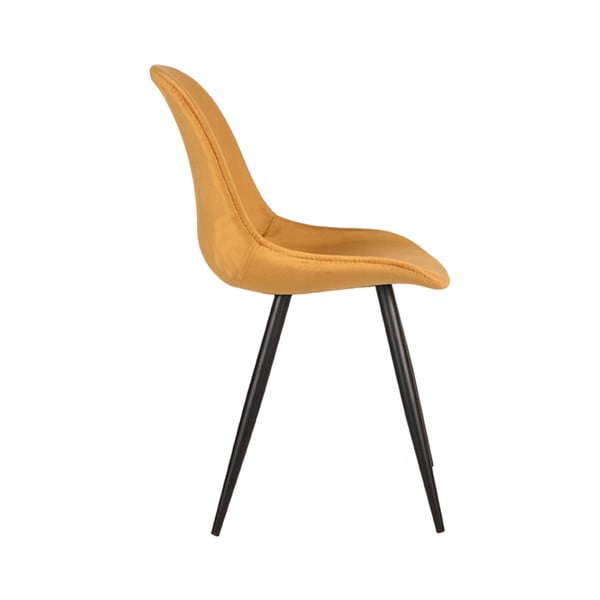 Mustársárga bársony étkezőszék szett 2 db-os Capri  – LABEL51-image-4