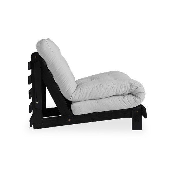 Roots Black/Light Grey világosszürke kinyitható fotel - Karup Design-image-3