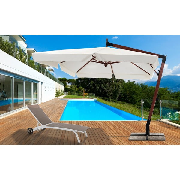 Fehér-barna fém kerti napozóágy Kastri – Tomasucci-image-1