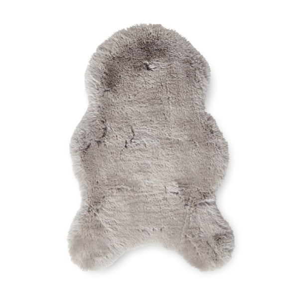Világosszürke szintetikus szőrme szőnyeg 60x90 cm Super Teddy – Think Rugs
