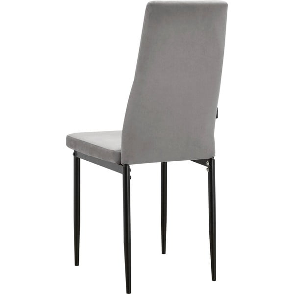 Szürke bársony étkezőszék szett 2 db-os Kelly – Støraa-image-3